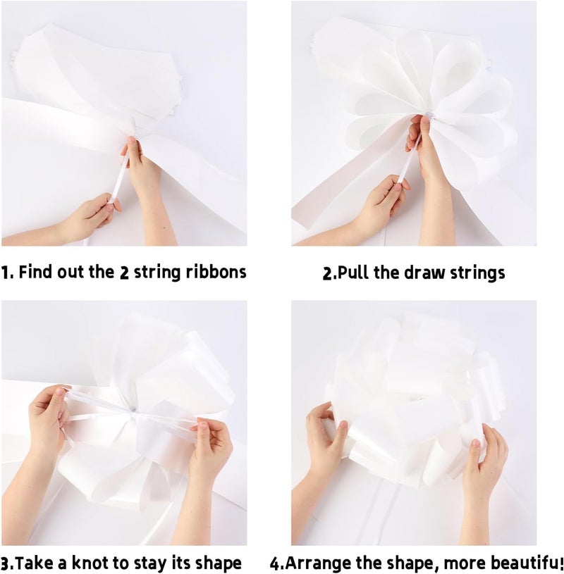HCHENBOW 14 Inch Big Red Bow,1Pcs Big Bow for Present,Big Gift Bow for Appliances,Bikes,Table Decorations and Party Events Decoration - Image 3